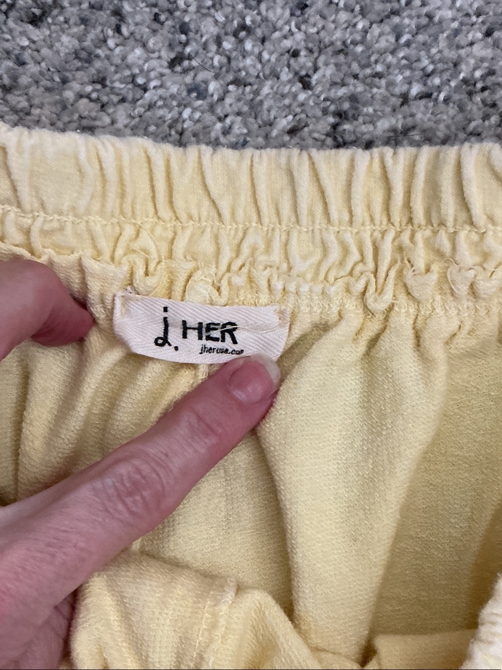 J. Her Wide-Leg Pants ~ Light Yellow - Picture 3 of 8